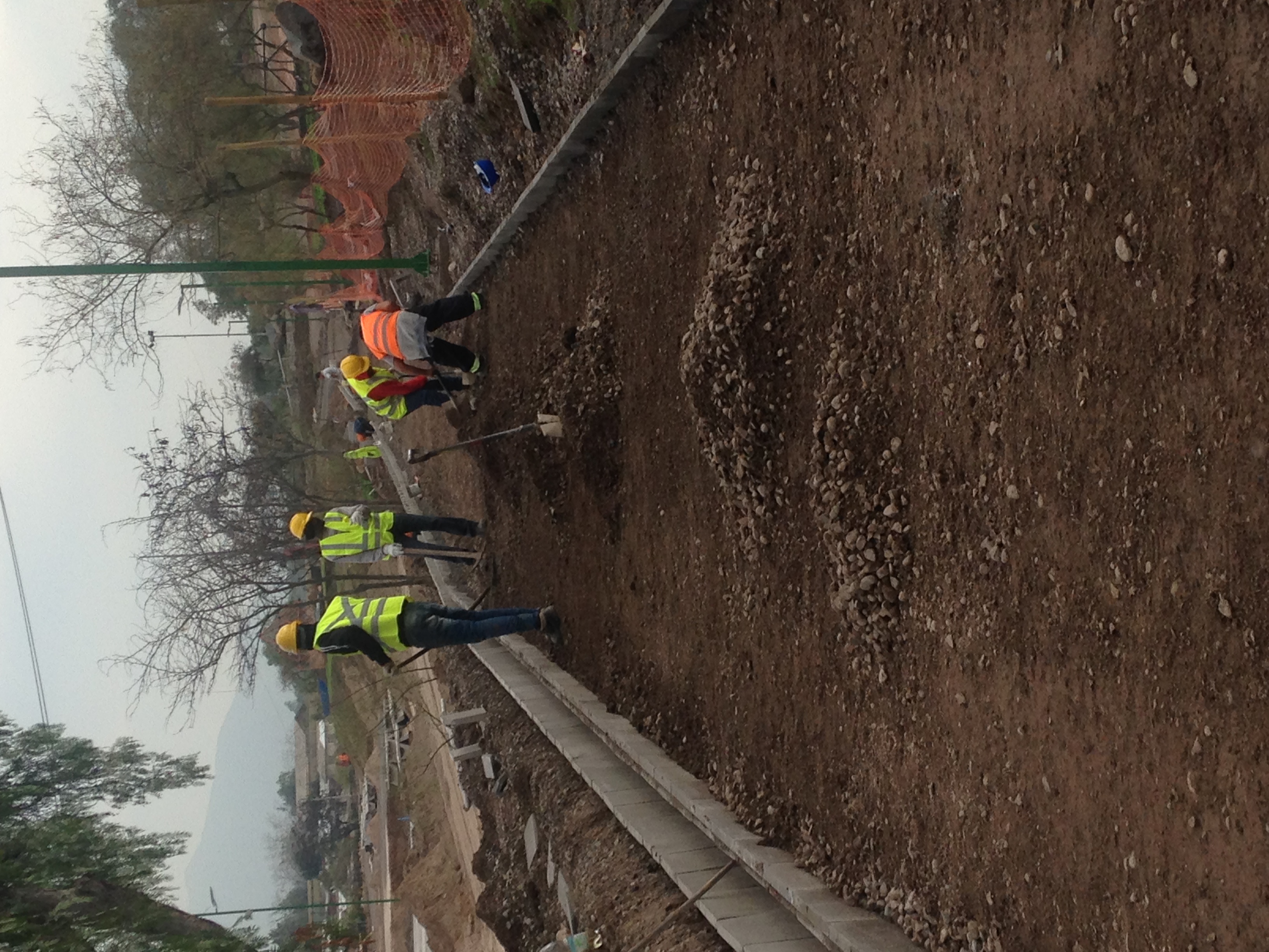 Compactación de base para pavimento